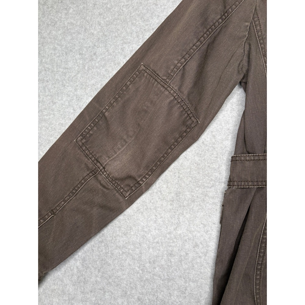 J.Crew Relaxed Boyfriend Field Jacket Brown Utility Cargo Coat Women XS - Picture 8 of 8